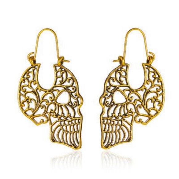 Skull Halloween Earrings - Picture 1 of 1